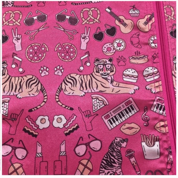 D14-Hot Pink Satin Document Organizer/13" Laptop Case - Picture 6 of 9